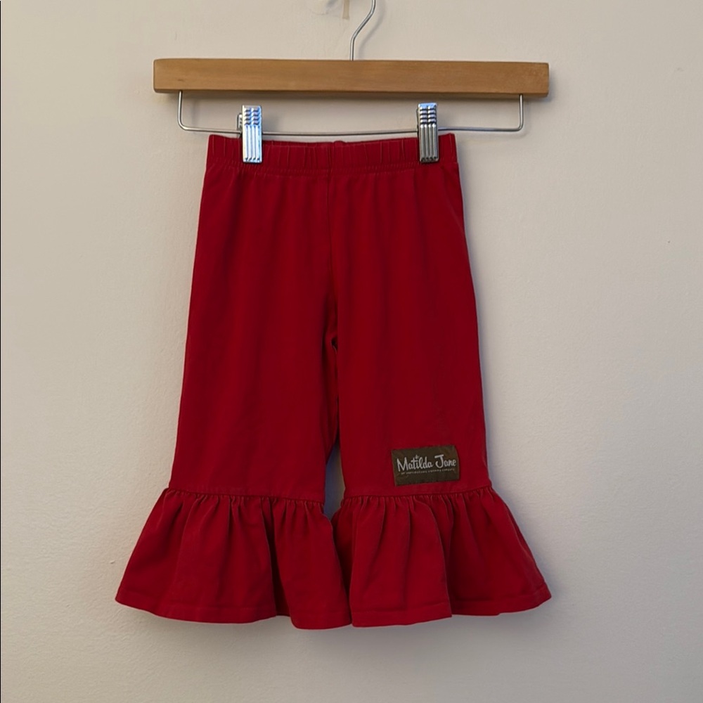 Matilda Jane Red Casual Ruffle Bottoms